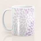 Floral Bloom, Purple and Gray Coffee Mug Gallery Image 3