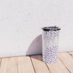 Floral Bloom, Purple and Gray Travel Mug Gallery Image 4