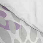 Floral Bloom, Purple and Gray Comforter Gallery Image 4