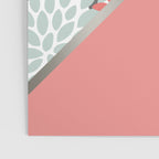 Modern, Floral Prints, with Block Color, Coral, Aqua, Blue Poster Gallery Image 3