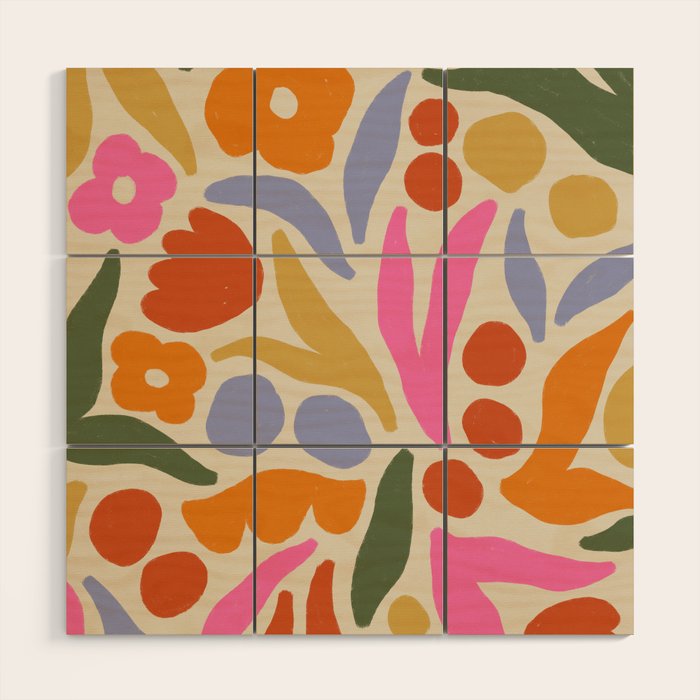 Meadow (light) Wood Wall Art Gallery Image 1