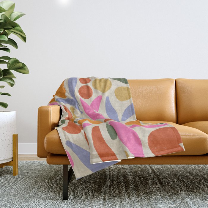 Meadow (light) Throw Blanket Gallery Image 1