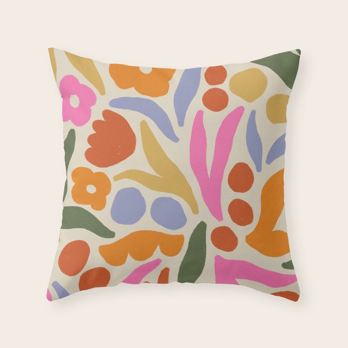 Meadow (light) Throw Pillow Gallery Image 6