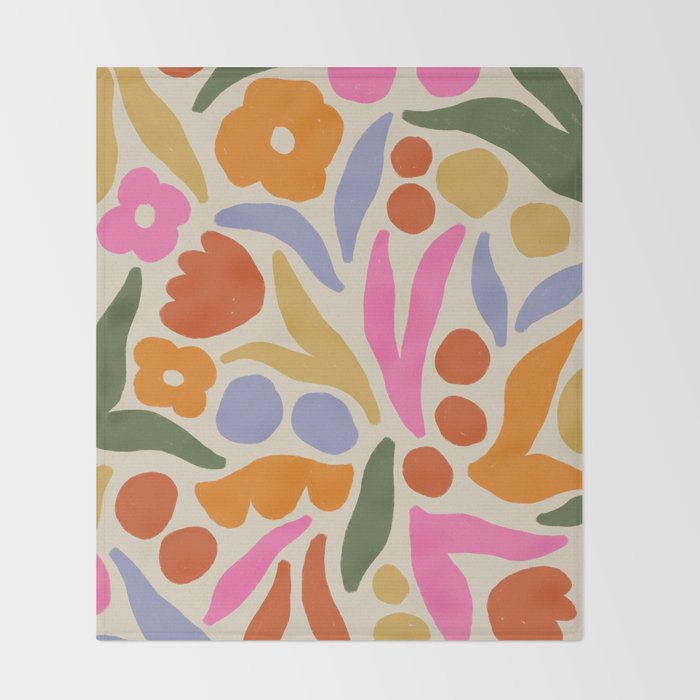 Meadow (light) Throw Blanket Gallery Image 2