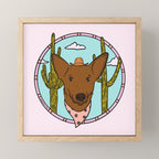 Cowboy Dog- Shepherd Mini Art Print Gallery Image 1