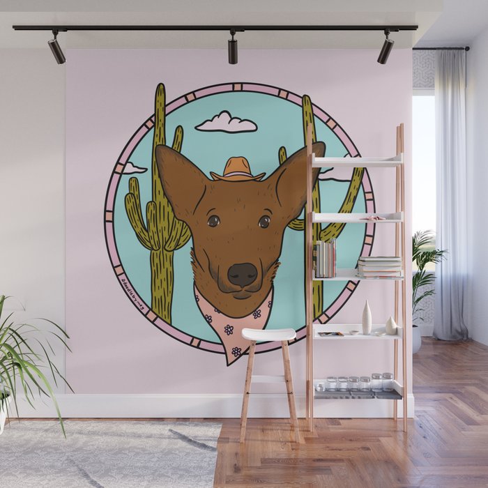 Cowboy Dog- Shepherd Wall Mural Gallery Image 1