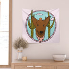 Cowboy Dog- Shepherd Wall Tapestry Gallery Image 2
