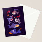 Spooky Cory cats Stationery Card Gallery Image 2