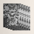 BLACK AND WHITE BUTTERFLIES | photo | sparkle and shine | wings | aesthetic | monochrome | fly  Wrapping Paper Gallery Image 3
