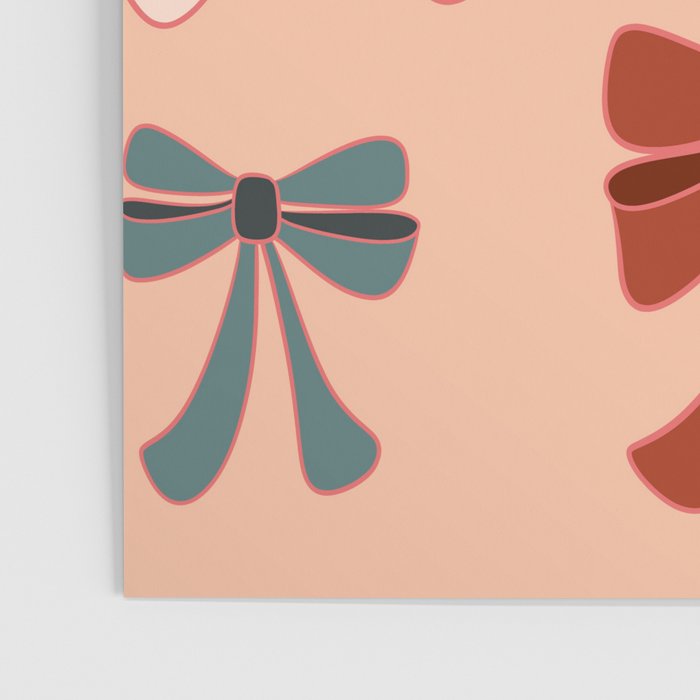 Colorful Ribbon Bows Patterns  Poster Gallery Image 3