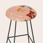 Colorful Ribbon Bows Patterns  Stool Gallery Image 2