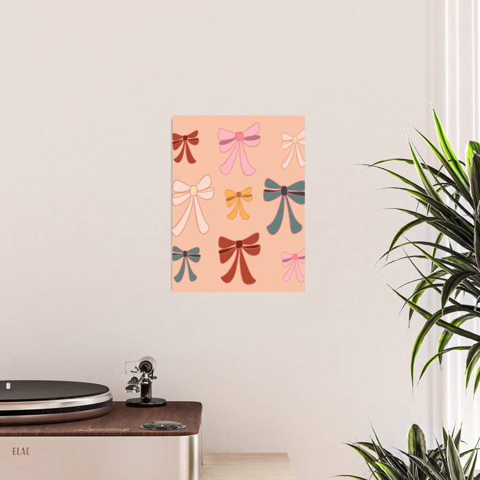 Colorful Ribbon Bows Patterns  Poster Gallery Image 2