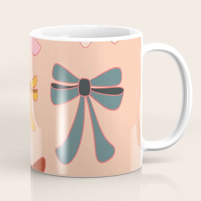 Colorful Ribbon Bows Patterns  Coffee Mug Gallery Image 1