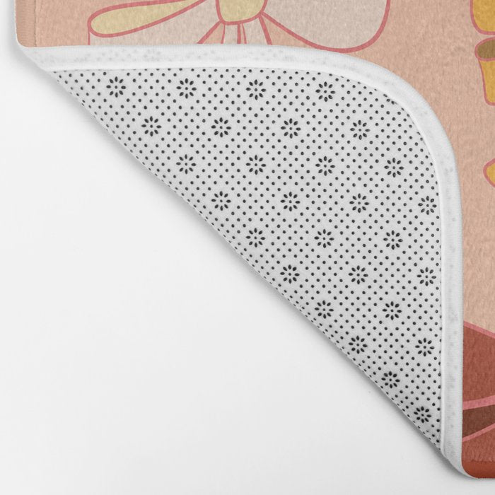 Colorful Ribbon Bows Patterns  Bath Mat Gallery Image 2