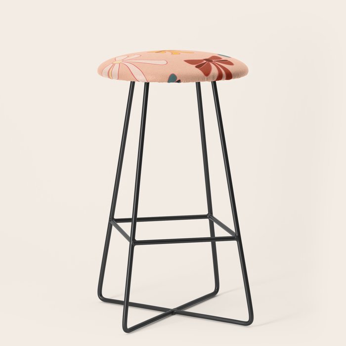 Colorful Ribbon Bows Patterns  Stool Gallery Image 1