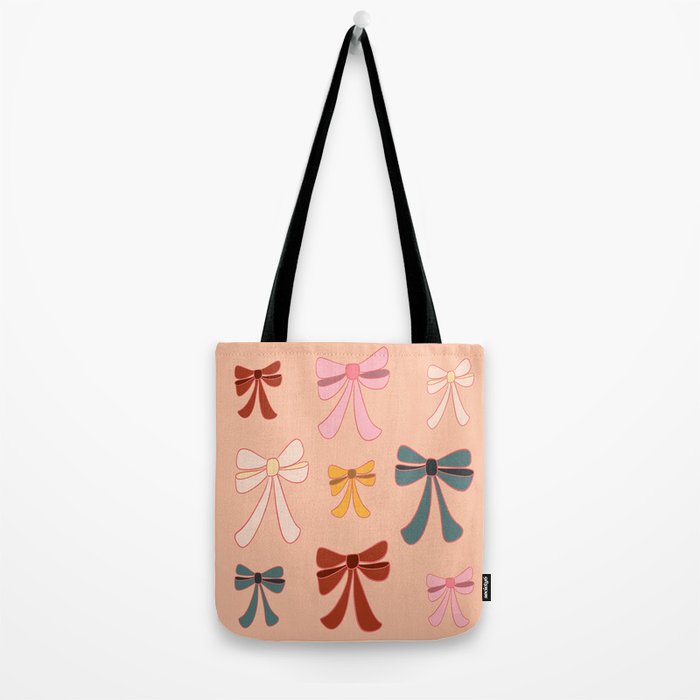 Colorful Ribbon Bows Patterns  Tote Bag Gallery Image 2