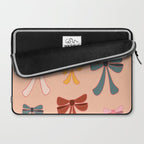 Colorful Ribbon Bows Patterns  Laptop Sleeve Gallery Image 2