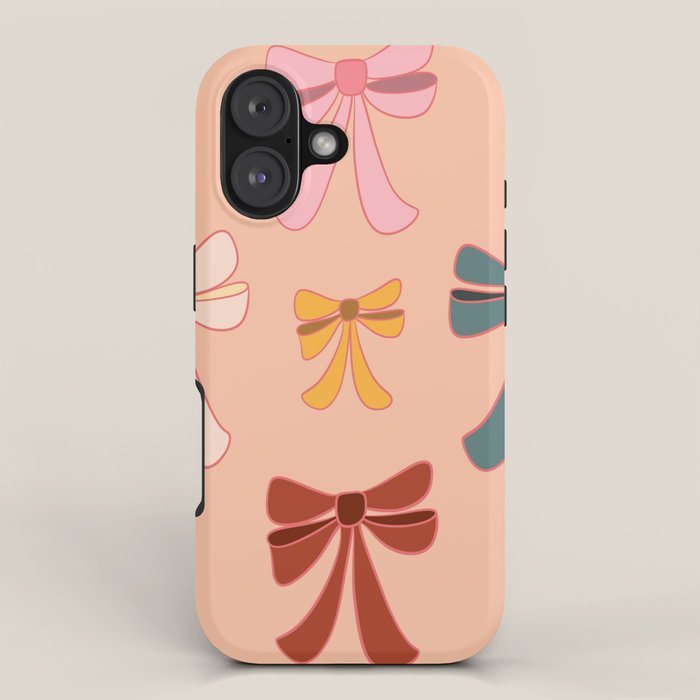 Colorful Ribbon Bows Patterns  iPhone Case Gallery Image 1