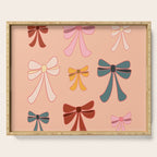 Colorful Ribbon Bows Patterns  Serving Tray Gallery Image 1