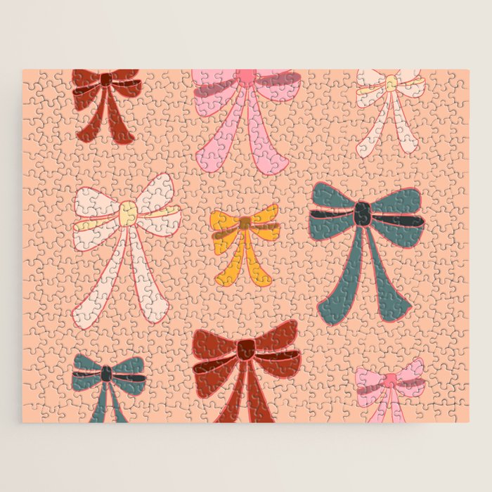 Colorful Ribbon Bows Patterns  Jigsaw Puzzle Gallery Image 1