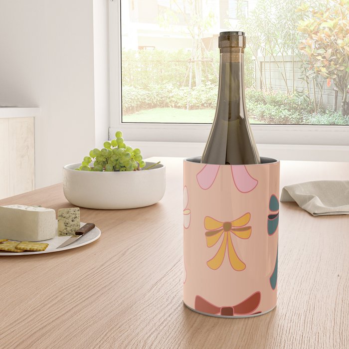 Colorful Ribbon Bows Patterns  Wine Chiller Gallery Image 4