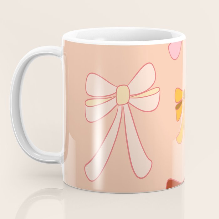 Colorful Ribbon Bows Patterns  Coffee Mug Gallery Image 3