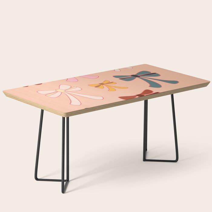 Colorful Ribbon Bows Patterns  Coffee Table Gallery Image 1