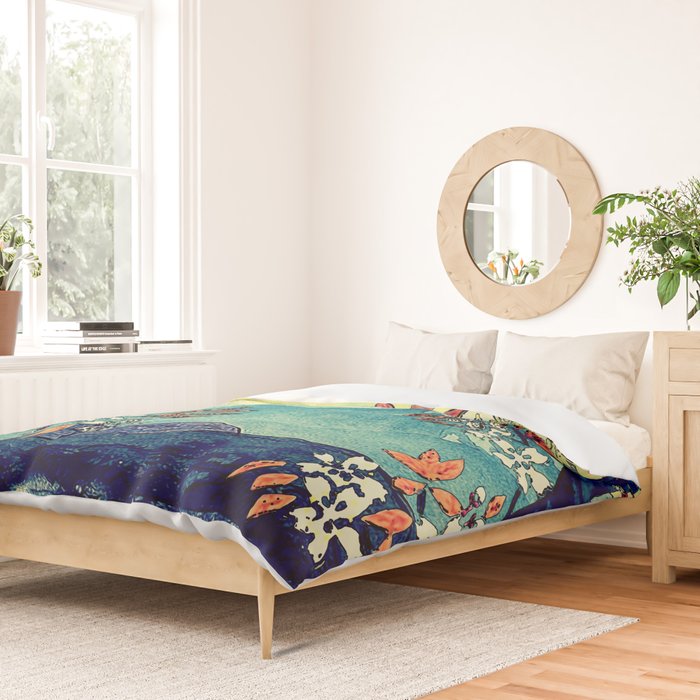 High Views at Tenko - Nature Landscape Duvet Cover Gallery Image 2