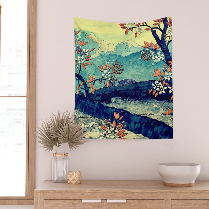 High Views at Tenko - Nature Landscape Wall Tapestry Gallery Image 2