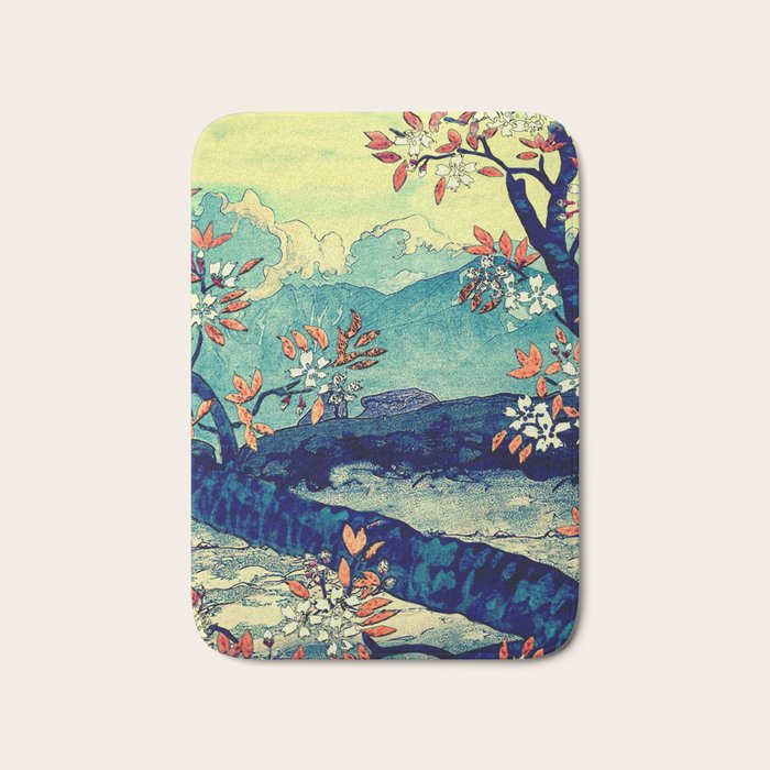 High Views at Tenko - Nature Landscape Bath Mat Gallery Image 1
