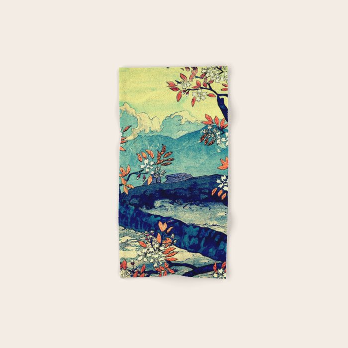 High Views at Tenko - Nature Landscape Bath Towel Gallery Image 1