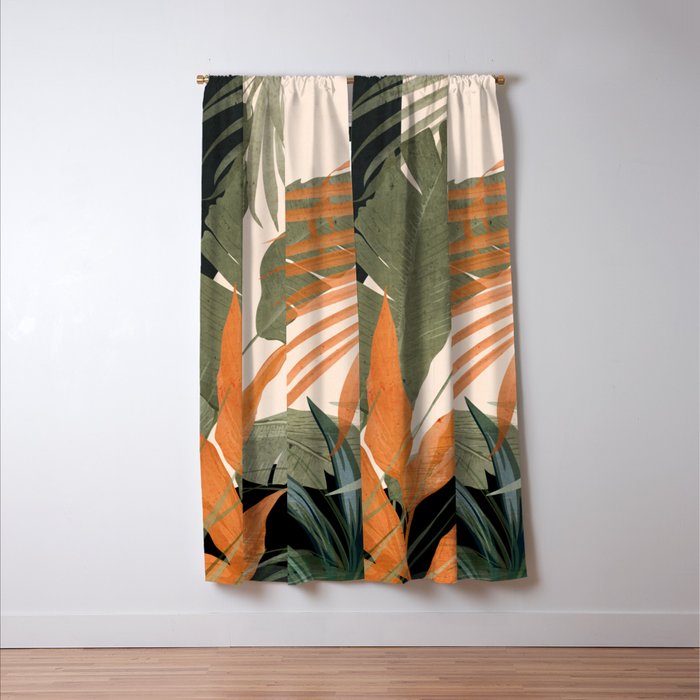 Jungle Abstract 10 Window Curtain Gallery Image 3