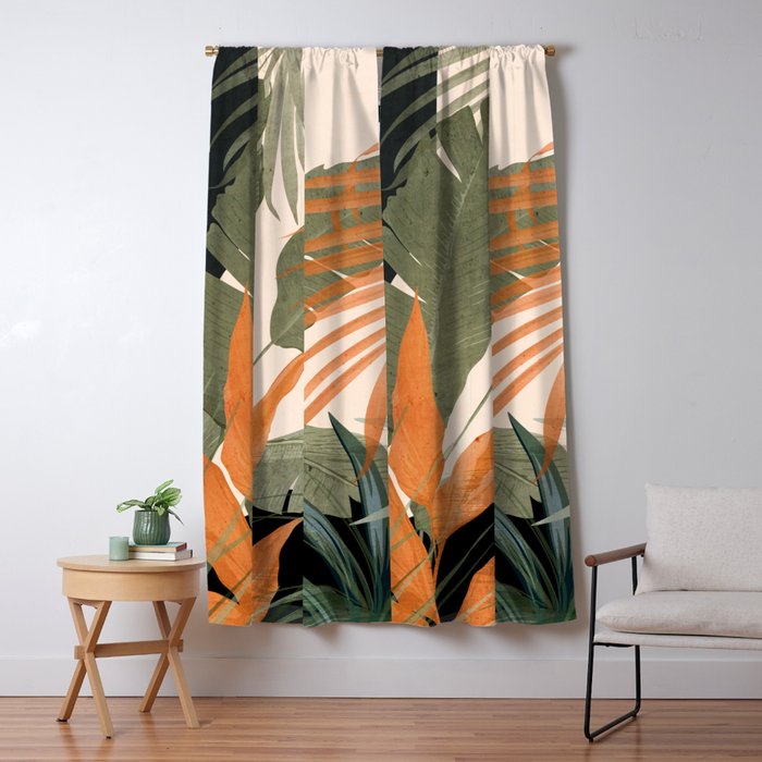Jungle Abstract 10 Window Curtain Gallery Image 5