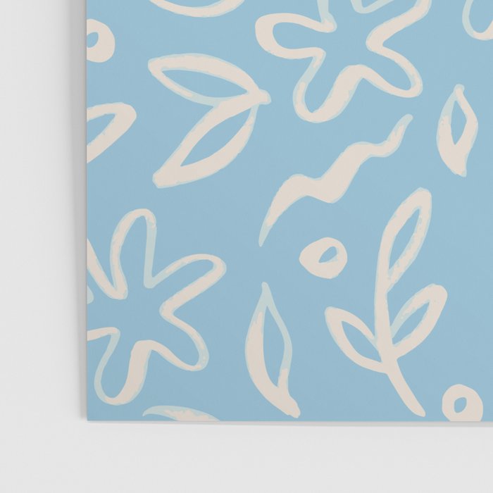 Hand drawn flower nature art pattern Poster Gallery Image 3
