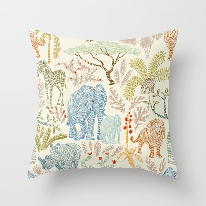 Wildlife Safari Throw Pillow Gallery Image 6