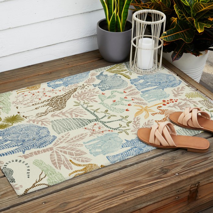 Wildlife Safari Outdoor Rug Gallery Image 2
