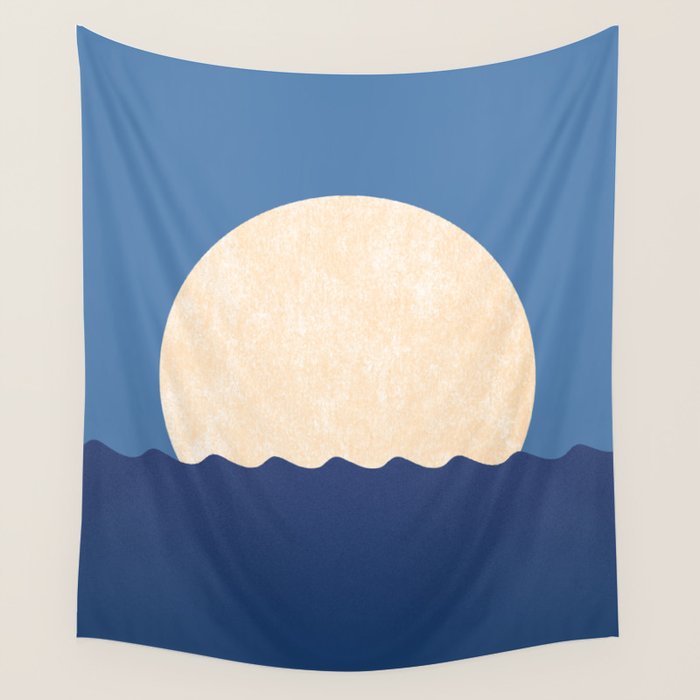 Moonrise Night Sky Wall Tapestry Gallery Image 4