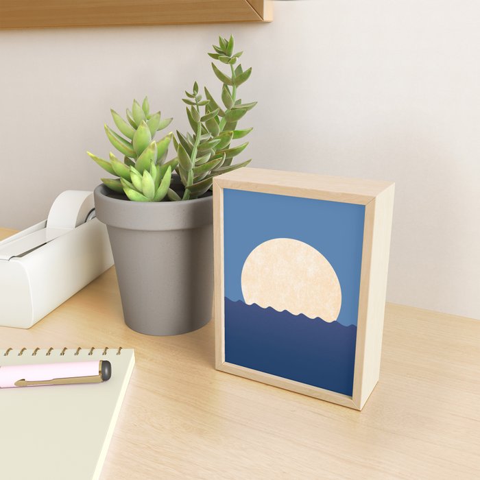 Moonrise Night Sky Mini Art Print Gallery Image 2