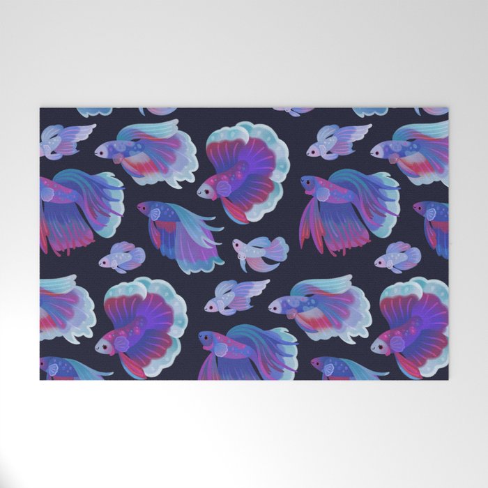 Blue Betta Welcome Mat Gallery Image 1