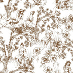 Toile de Jouy Modern Vintage Summer Picnic Girls Brown & White Coffee Mug Gallery Image 2