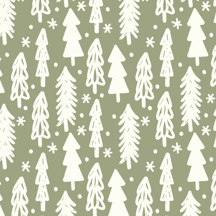 Boho Winter Trees . Lush Green Coffee Mug Gallery Image 2