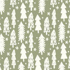 Boho Winter Trees . Lush Green Coffee Mug Gallery Image 2