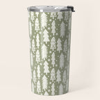 Boho Winter Trees . Lush Green Travel Mug Gallery Image 2