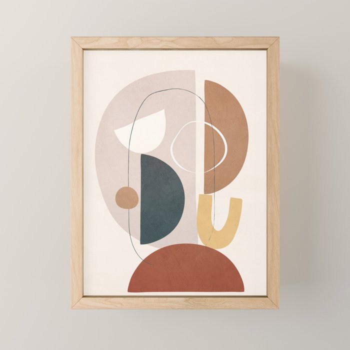 Shape Abstractions 06 Mini Art Print Gallery Image 1