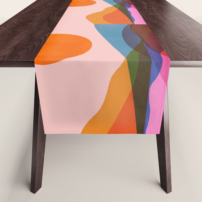 Abstraction_OCEAN_Beach_Minimalism_001 Table Runner Gallery Image 1