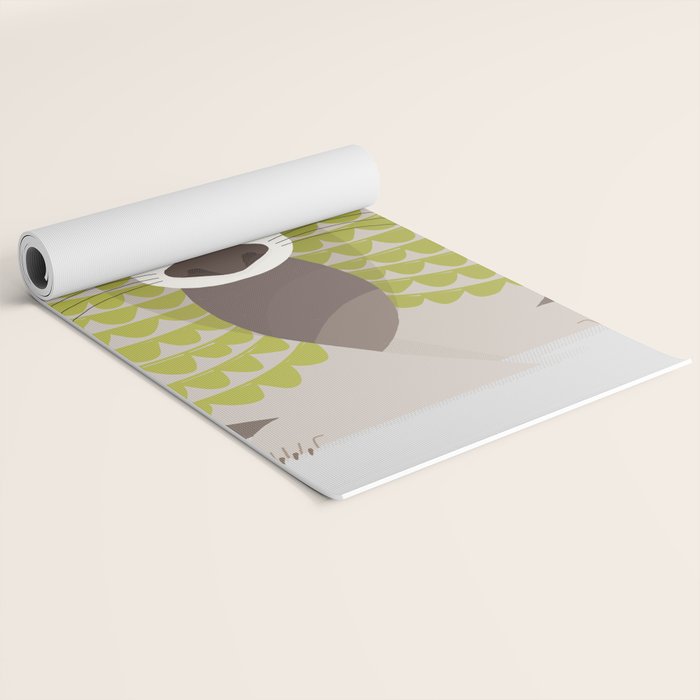 Whimsical Badger Yoga Mat Gallery Image 2