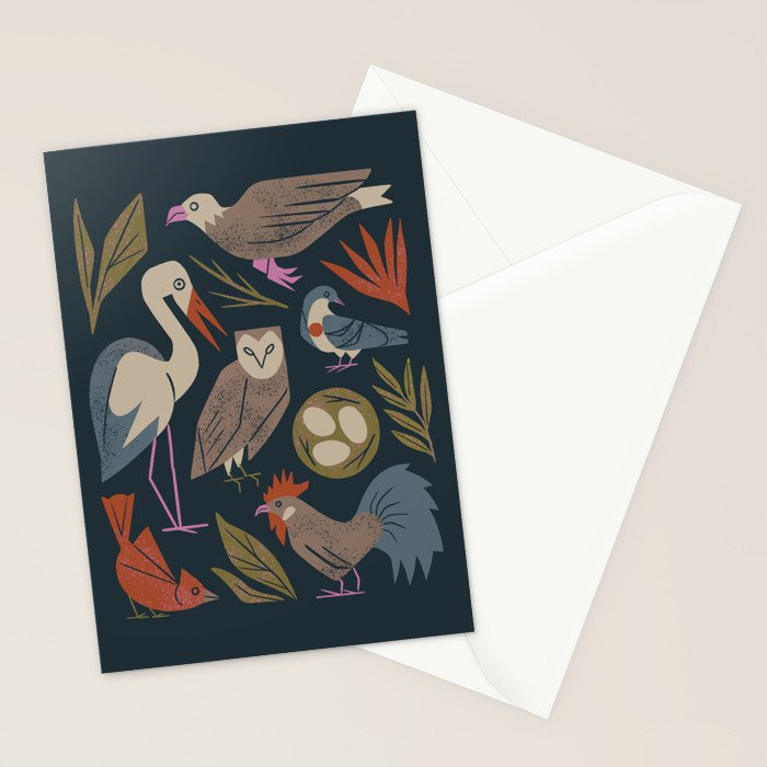 Bird Friends Stationery Card Gallery Image 2