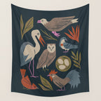 Bird Friends Wall Tapestry Gallery Image 4