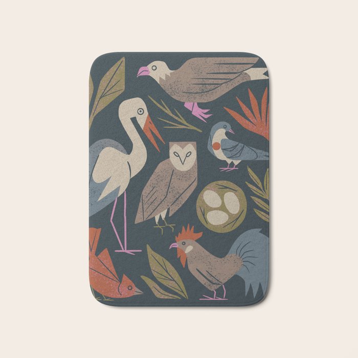 Bird Friends Bath Mat Gallery Image 1