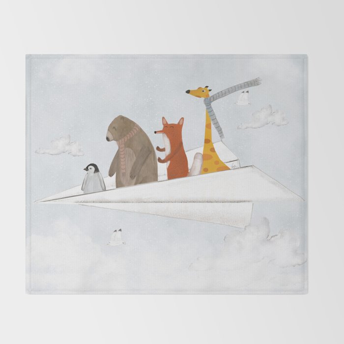 plane sailing Throw Blanket Gallery Image 2